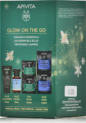 Apivita Glow On The Go Radiance Essential Skin Care Set for Moisturizing & Brightening 4 Pieces Apivita Glow On The Go Radiance Essential Skin Care Set for Moisturizing & Brightening 4 Pieces