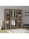 City Rack de Podea din Lemn Maro 180x33.6x180cm