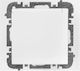 Elektro Plast Vestra Single Flush Mount Power Socket Waterproof with Lid White