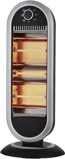Eurolamp Halogen- und Strahlungsquarzheizung mit Thermostat 1200W
