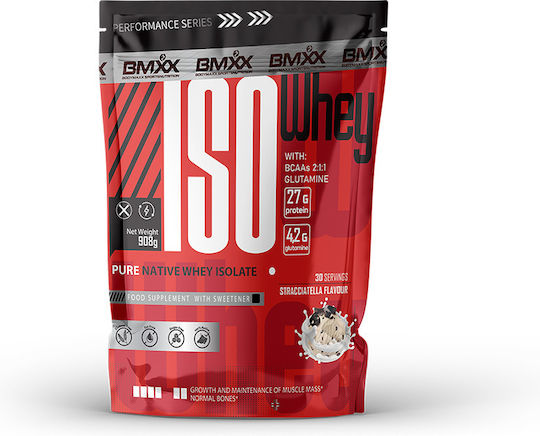 BMXX BODYMAXX SPORTSNUTRITION Iso Whey Протеин От Суроватка Без Глутен с Вкус Stracciatella 908gr