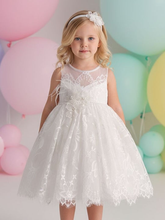 Mi Chiamo Ecru Taufkleid für Mädchen K4821