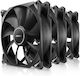 Antec Storm T3 Ventilator pentru Carcasă 140mm (1500rpm / 112.72cfm) Fără LED-uri Iluminare și Conexiune 4-Pin PWM 3 Buc