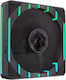 GameMax Tornado T14 Вентилатор за кутия 140mm (1800rpm / 70.75cfm) с ARGB Осветление и Свързване 3-Pin Черен