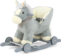 Milly Mally Polly Разклатваща се Играчка Конче за 12+ Месеца със Звуци за Тегло До 30kg Сив