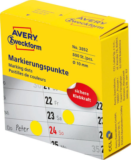 Avery Αυτοκόλλητες Ετικέτες σε Ρολό