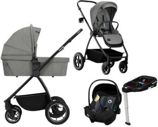 Lionelo Meril Reversible 2 in 1 Baby Stroller Suitable for Newborn Grey