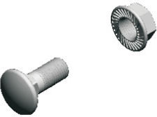 BAKS Verzinkte Schrauben Kappe mit Länge 6mm 100 Stück