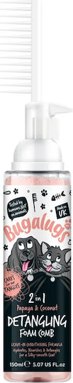 Detangling Foam & Conditioning 2 in 1 Built-in Comb Papaya & Coconut Dogs & Cats 150ml