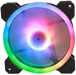 Gelid Solutions Stella ARGB Case Fan 120mm (1600rpm / 70cfm) with ARGB Lighting and 4-Pin PWM Connection