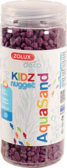 Zolux Aquarium Gravel Aquasand Kidz Nugget 500 Ml Purple