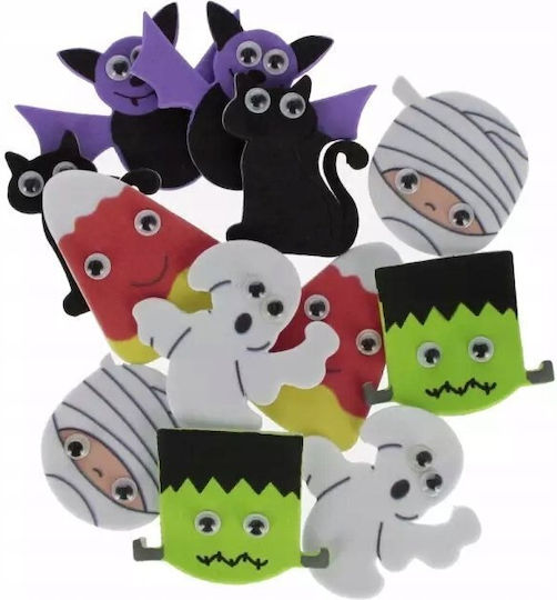 Craft Fun Decorațiuni Pentru Petreceri Monștri Eva Ochi Mixt 12 Bucăți Pbh12/14