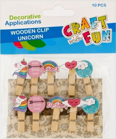 Craft Fun Cf Holzhandwerksdekoration Mandałakia Einhorn 10 Stück 20/200