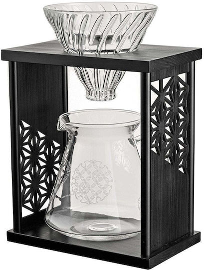 Hario Drip Stand Set Aya Dripper Βάση Μαύρο