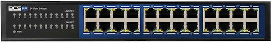 BCS BCS-B-S24G Comutator L2 cu 24 de Porturi Gigabit (1Gbps) Ethernet