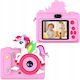 Xrec H05 Cameră Foto Pentru Copii 40MP Zoom Optic 4x Roz Unicorn