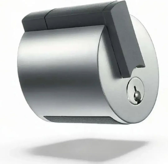 Meroni Forma 13 Knob Lock With Key And Button For Hotels And Offices Grey