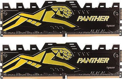 Apacer Panther Gold 16GB DDR4 με 2 Modules 2x8GB Apacer Panther Gold 16GB DDR4 με 2 Modules 2x8GB