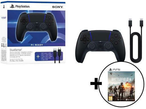 Sony DualSense + Battlefield 6 Wireless Gamepad for PS5 Midnight Black