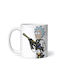 Rick And Morty Rick And Machine Gun Cană Ceramică Albă 330ml Personalizată