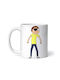 Rick And Morty Morty Smith Pirate Cană Ceramică Albă 330ml Personalizată