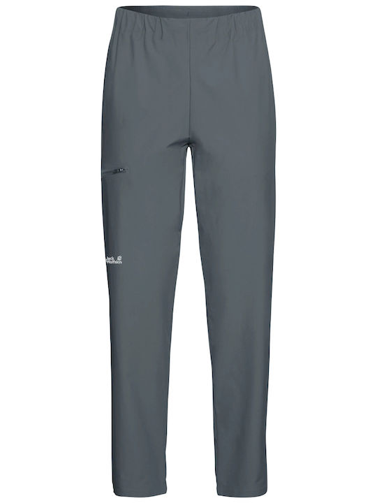 Jack Wolfskin Prelight Trail Pants W Pantaloni lungi de drumeție pentru femei Gri