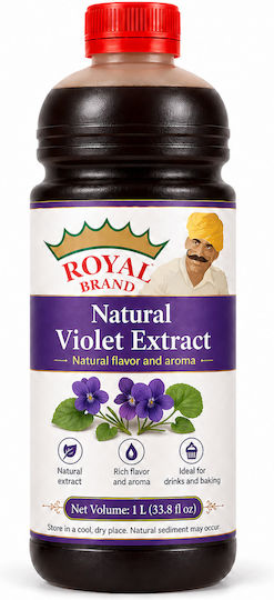 Royal Brand Veilchenextrakt 15% 1 L Getränke Dessert Aromen und Geschmacksstoffe für Süßwaren