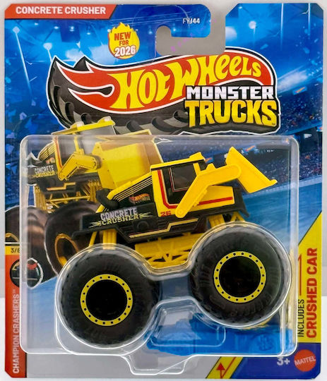 Hot Wheels Бетоновоз Concrete Crusher 1:64 Monster Truck за 3+ Години