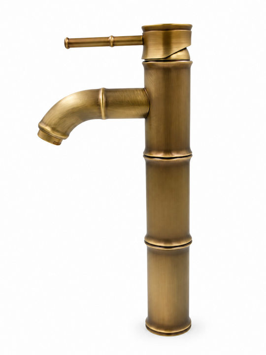 Baterie Amestecare Pentru Chiuvetă Înaltă Retro Bronzată