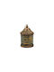 Set Metallische Goldene Laternen 7,5x7,5x13cm 3Stücke