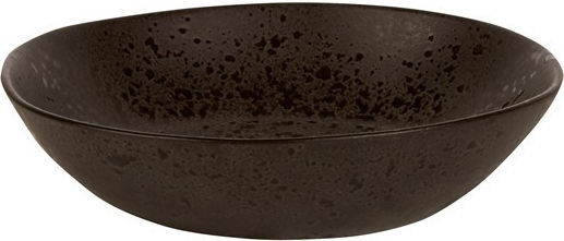 Ready Deep Black Ceramic Serving Plate 22cm