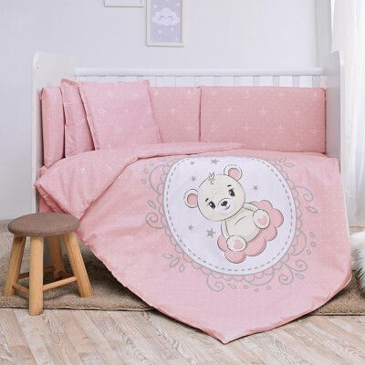 Lorelli Set pentru pătuț Little Bear Roz Lorelli Set pentru pătuț Little Bear Roz