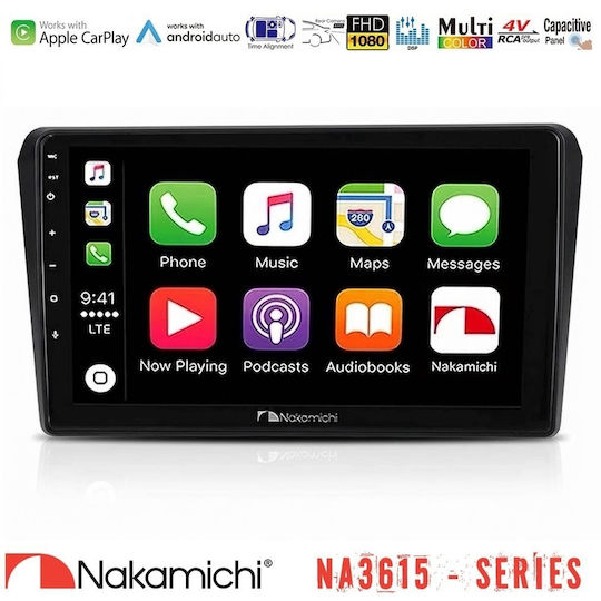 Nakamichi Na3615 Series Wireless Carplay & Android Auto Toyota Avensis T25 02/2003–2008 Media Station Tablet 9"