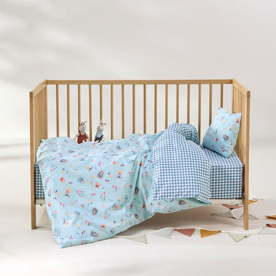 Kentia Kinderbettdecken Hellblau 140x100cm 000082989