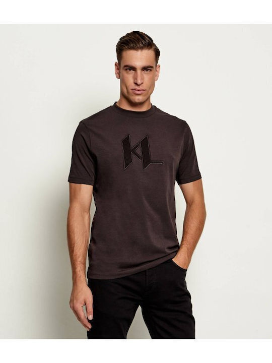 Karl Lagerfeld T-shirt Καφέ