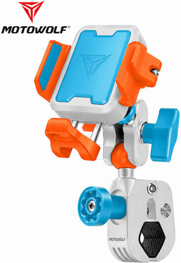 Motowolf MH1 Motorcycle Phone Mount with Adjustable Arm for the Handlebar