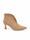 Suede Damen Stiefeletten Beige