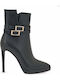 Women's Ankle Boots with High Heel Black