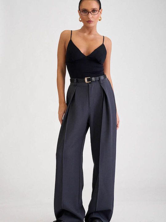Decoro Decoro Damen Hochgeschnittenes Stoffhose...