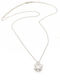 Silver Necklace with Zircon