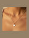 Duestelle Italia Necklace From Gold Plated Steel