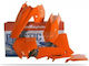Комплект Пластмаси Mx Replica Polisport Ktm 65 Sx 2002-08 Oem Цвят Оранжев