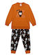Minerva Kinder-Nachtwäsche Winter Baumwoll Orange Baby