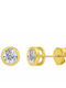 Brizzling Stud Earrings with Stones