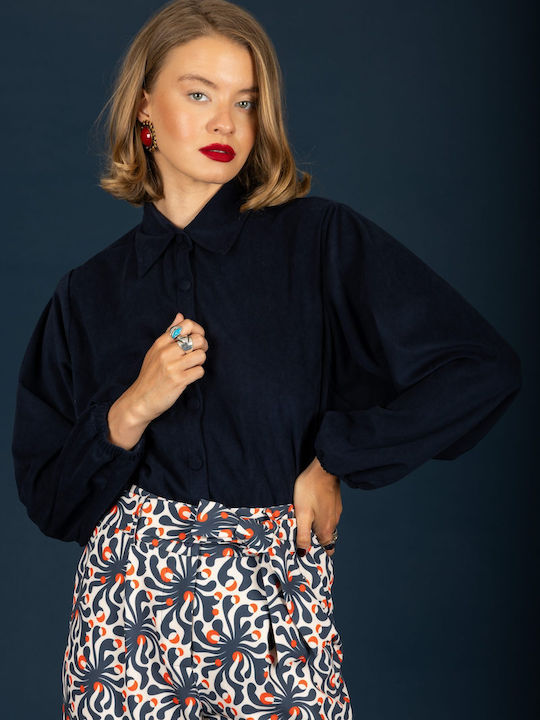 Long Sleeve Women's Shirt Blue