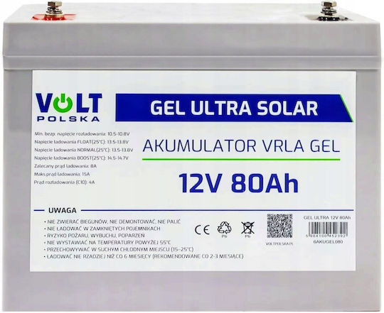 Volt Polska Μπαταρία UPS με Χωρητικότητα 80Ah και Τάση 12V