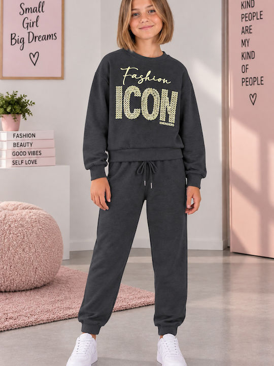 Energiers Kinder Sweatpants Set Grau