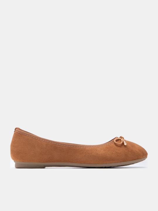 Luigi Damen Ballerinas Spitz zulaufend Braune