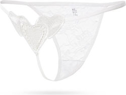 Jgf Lingerie Bikini Sexy Hearts White Λευκό
