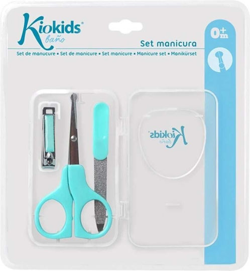 Kiokids Σετ Περιποίησης Νυχιών Μωρού Μπλε 3τμχ